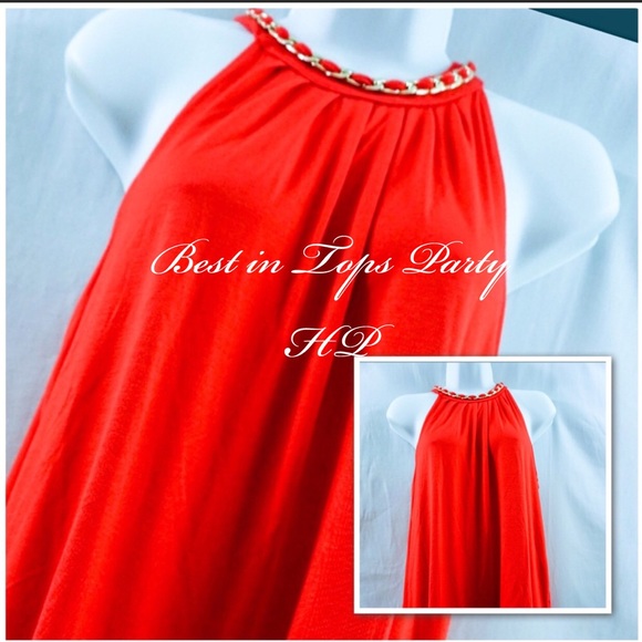 Cable & Gauge Tops - Red Sleeveless Top